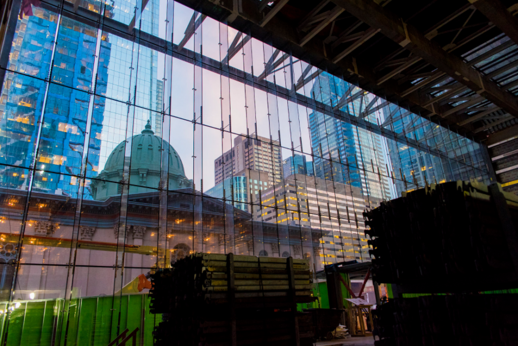 Comcast Technology Center Glass Lobby by W&W Glass