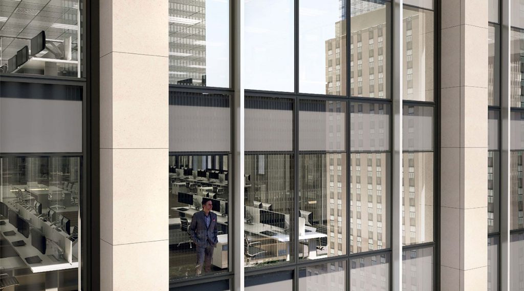 1271 Avenue of the Americas Curtain Wall Rendering