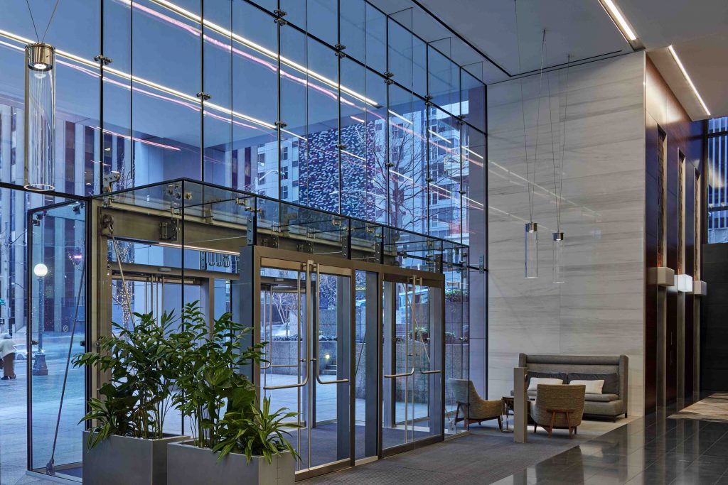 Seattle Landmark Receives Modern Facelift W Glass Llc Seattle Landmark Receives Modern, Glass Vestibule Entry