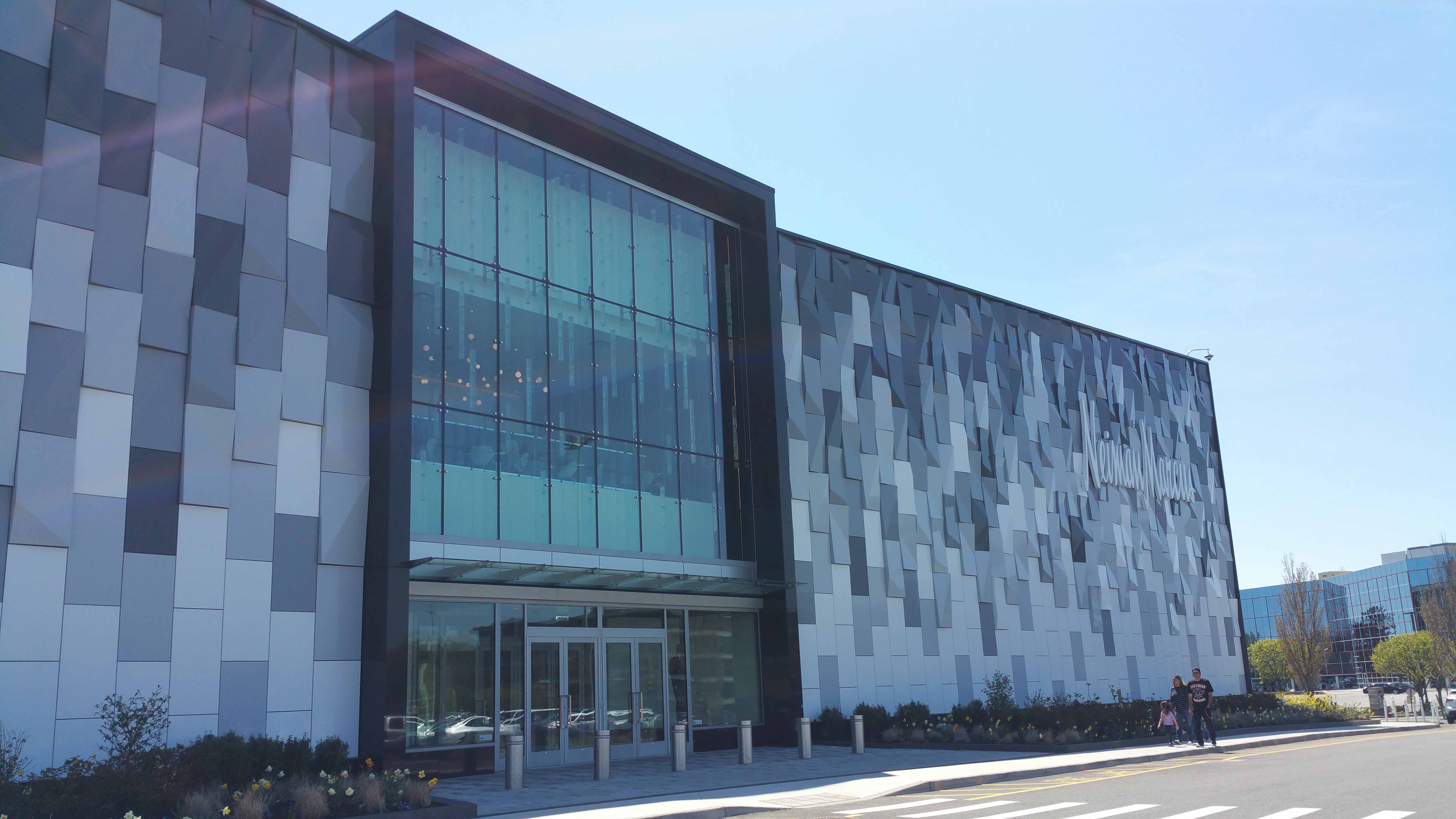 Structural Glazing Highlights the Entrances of Neiman Marcus at Roosevelt  Field Mall