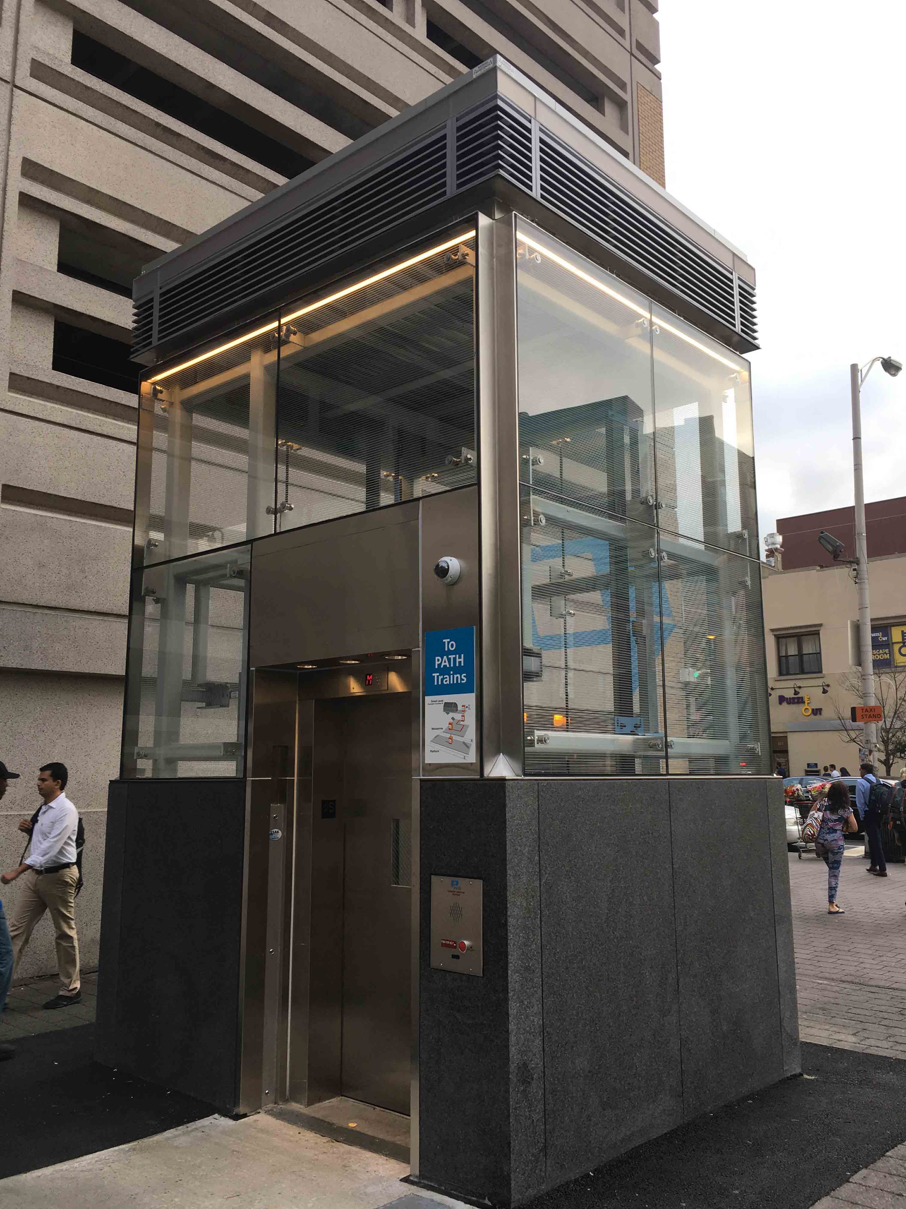 PATH Grove Street Elevator Enclsoure W&W Glass, LLC